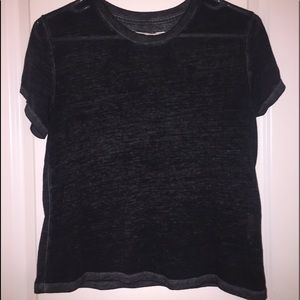 abercrombie & fitch sheer black top